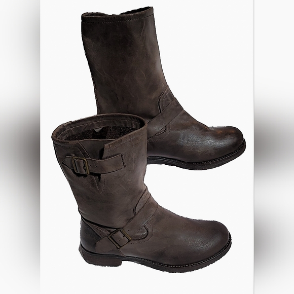 883 POLICE Brown‎ Womens Moto Boots
